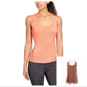 Athleta - Chi Tank, Orange & Grey Stripe